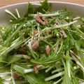 ゆうことみゅう's cooksnap of when they made 【調味料1つだけ】水菜とツナのサラダ.