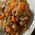 さきよし5177's cooksnap of when they made 薄切り牛肉とじゃがいものニンニク醤油炒め.