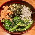 さすらい's cooksnap of when they made しらすの三色丼.