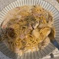 blancapure's cooksnap of when they made 舞茸とベーコンの和風クリームパスタ。.