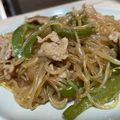 mei★az's cooksnap of when they made 豚こまチャプチェ。かさ増しの定番。.