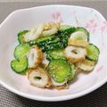 umemodoki's cooksnap of when they made きゅうりとちくわの簡単ナムル♡.