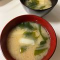 ポークの嫁's cooksnap of when they made じゃがいもとわかめの味噌汁でほっこりと♬.