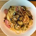 メイプルママ☆'s cooksnap of when they made ☆秋茄子ときのこ、ベーコンの和風パスタ☆.