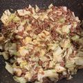 miskan's cooksnap of when they made 激うま♡合びき肉とキャベツの甘辛カレー丼.