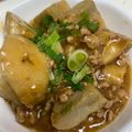 D☆angles's cooksnap of when they made 里芋とひき肉のあま～いあんかけ❤.