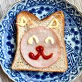 悠LOVE航's cooksnap of when they made M字に折れた食パンは猫ちゃんパン.