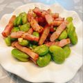 jack06's cooksnap of when they made そら豆とベーコンのガーリック炒め.