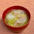島子☆'s cooksnap of when they made ぽっかぽか大根と白菜のお味噌汁.
