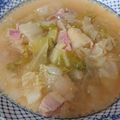 鹿部さっちゃんクック's cooksnap of when they made ベーコンとキャベツのうま塩スープ.