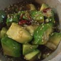 ぐみよー's cooksnap of when they made やめられへんｗアボカドの薬味ぽん酢漬け♪.