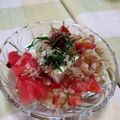 MIZU14's cooksnap of when they made トマトとお豆腐のサラダ☆～梅肉をそえて～.