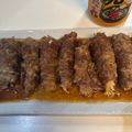 にしゆ◎'s cooksnap of when they made 弁当おかず＠えのきの牛肉巻き～すき焼き味.