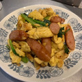 さきかよ's cooksnap of when they made 簡単♪ 小松菜♡ウインナー炒め.