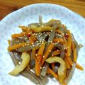 YCHキッチン's cooksnap of when they made 簡単副菜★こんにゃくと人参のきんぴら.