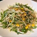 ポコ子☆29乃お台どこ's cooksnap of when they made シャキシャキ水菜とコーンのごまツナサラダ.