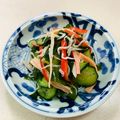 あっこ姉's cooksnap of when they made きゅうり・わかめ・カニカマ・しらすの酢物.