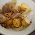 nagomi＊'s cooksnap of when they made 新じゃがと鶏肉の塩にんにく炒め.