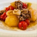 E吉☆'s cooksnap of when they made ＊ヘルシー＊トマト肉じゃが.