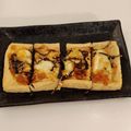 なち☆★'s cooksnap of when they made 簡単おつまみ！油揚げの塩昆布ピザ.