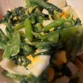 ももりもと's cooksnap of when they made レンジで簡単☆小松菜と卵のオイマヨサラダ.