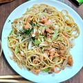 クックMKR96V☆'s cooksnap of when they made 簡単パスタ☆鮭とキャベツの和風パスタ.