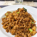 teabreak＊'s cooksnap of when they made チャーシューと小松菜の黒炒飯♪.