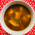 チェックのミニくま's cooksnap of when they made 簡単♡かぼちゃとめかぶの味噌汁♡.