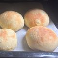 ヨシ子's cooksnap of when they made 30分で完成!?捏ねないお豆腐ごまパン.