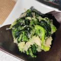 ちゃちゅ2's cooksnap of when they made 山葵入り☆ほうれん草の大根おろし和え.