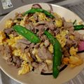 ちゃんのはは's cooksnap of when they made 簡単！さやえんどうと豚肉の炒め物.
