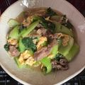 まめ335's cooksnap of when they made 台湾料理★青梗菜牛肉玉子のとろとろ炒め.