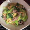 まめ335's cooksnap of when they made 台湾料理★青梗菜牛肉玉子のとろとろ炒め.