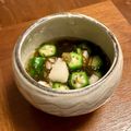 たっくんとワイン's cooksnap of when they made スピード前菜！オクラと山芋のもずく和え.