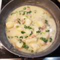 kameuzura's cooksnap of when they made かぶ＆かぶの葉をクリ～ムで煮ちゃいました.