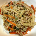 poohchan's cooksnap of when they made 豚ひきとニラもやしのオイスター炒め.