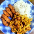クックMKR96V☆'s cooksnap of when they made 玉ねぎと卵とウインナーのカレー風味炒め.