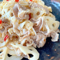あっちゃんキッチン♪'s cooksnap of when they made 豚肉とれんこんの甘酢きんぴら.