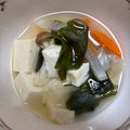 クック8QOOH4☆'s cooksnap of when they made 豆腐とわかめのピリ辛スープ.