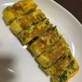 スロミホシ☆'s cooksnap of when they made 餃子リメイク！残った餃子の具で卵焼き.