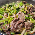 ｸﾏﾘｴ's cooksnap of when they made 実は相性抜群！牛肉とセロリの中華炒め.