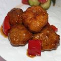 ちゅにこ's cooksnap of when they made カリっとふわっと肉団子の甘酢あん.
