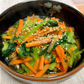 ぽろっとＱちゃん's cooksnap of when they made 小松菜とにんじんの和風ナムル.