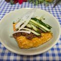ととろ＆めい's cooksnap of when they made 厚揚げに☆たっぷりキュウリと肉味噌そぼろ.