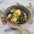 みかかめ's cooksnap of when they made 簡単☆小松菜のごま和え炒り卵入り.