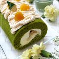 ♪しんちんぐ～♪'s cooksnap of when they made 抹茶モンブランロールケーキ.