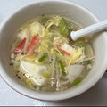 とぅかたろう's cooksnap of when they made ☆豆腐とカニカマとえのきのスープ☆.