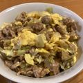 半熟王子's cooksnap of when they made キャベツとひき肉のとろ卵オイスター炒め.