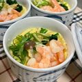よしよしのキッチン☆'s cooksnap of when they made エビのせ中華風茶碗蒸し.