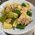 ミアンミアン's cooksnap of when they made 材料2つ！長ネギと鳥もも肉の塩炒め.
